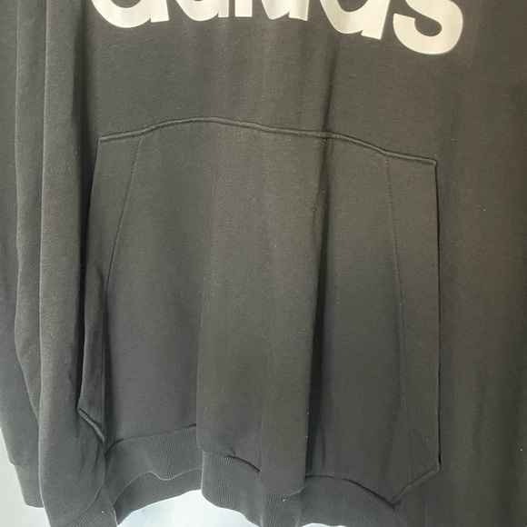 Adidas/ Men’s black hooded sweatshirt​​​​​​​ - Picture 3 of 5